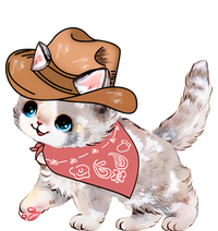 Cowboy Howdy Kitty Cute Cat Lover Western Trending Gift Idea Yupoong Adult 5-Panel Trucker Hat