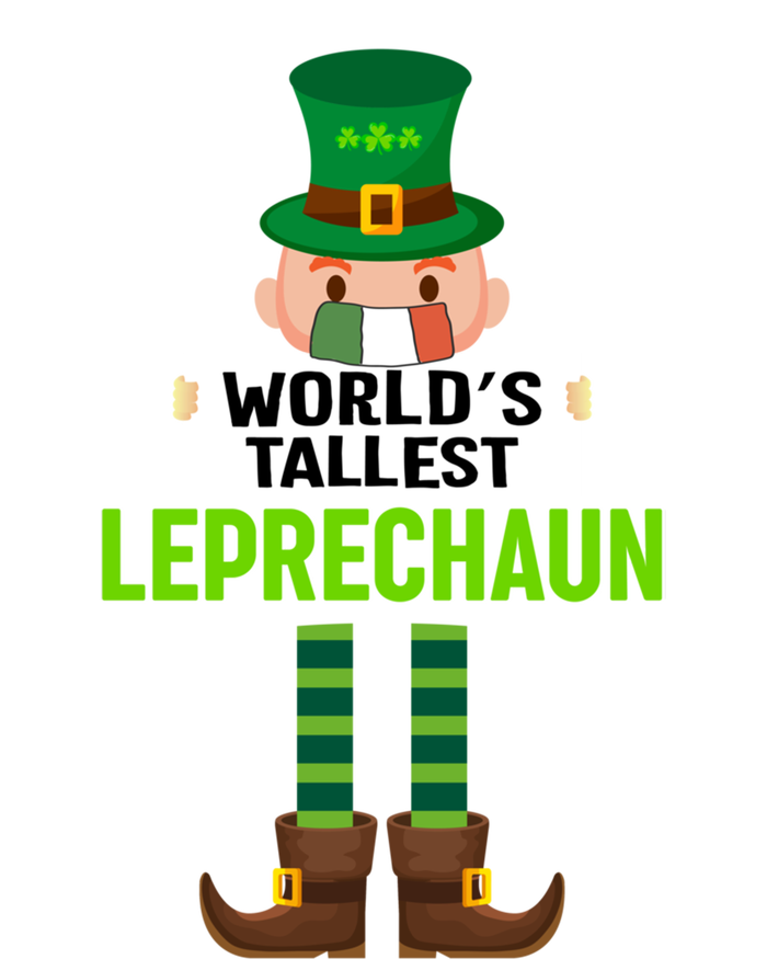 World's Tallest Leprechaun Mask St Patrick's Day Gift Valucap Bio-Washed Visor