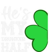 He's My Drunker Half Funny St Patricks Day Couple Shamrock Button