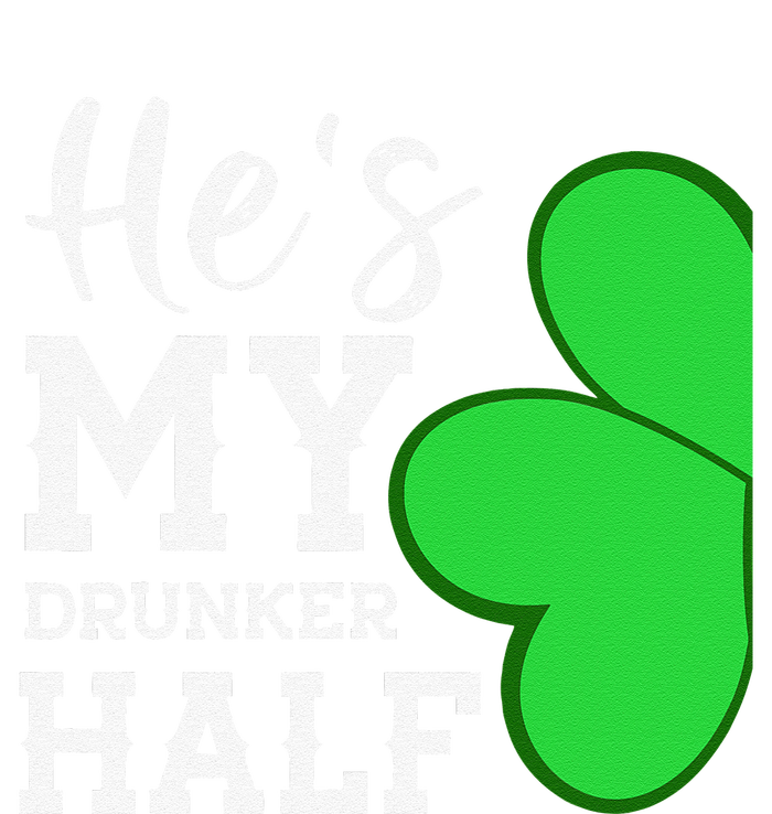 He's My Drunker Half Funny St Patricks Day Couple Shamrock Button