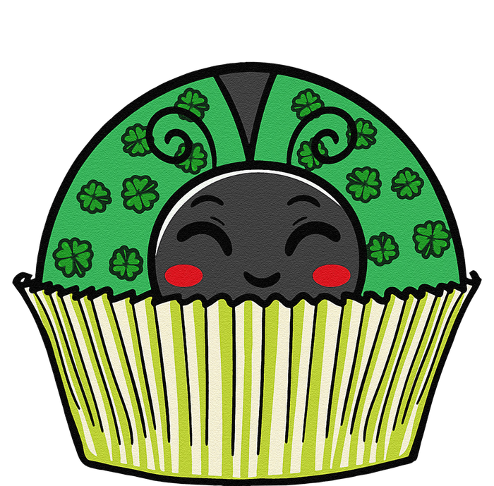 Ladybug Cupcake Saint Patrick's Day Shamrock Leaf Clover T-Shirt