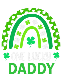 One Lucky Daddy St Patricks Day Shamrock Rainbow Leopard T-Shirt