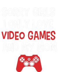 Funny Sorry Girl I Only Love Video Games And My Mom 7-Panel Snapback Hat