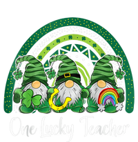 One Lucky Teacher Gnomes Happy St Patricks Day Rainbow Gnome Long Sleeve Shirt