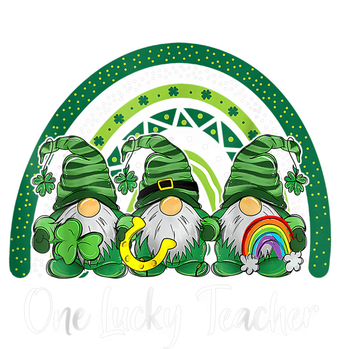 One Lucky Teacher Gnomes Happy St Patricks Day Rainbow Gnome Long Sleeve Shirt