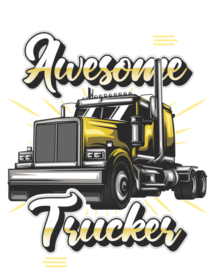 Awesome Trucker Gift Semi Truck Driver Big Rig Truckers Gift Tie Dye Hoodie