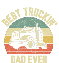 Best Truckin Dad Ever Truck Driver Semi Big Rig Trucker Gift Meaningful Gift Zip Tote Bag