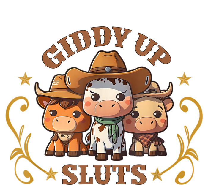 Giddy Up Sluts Funny Western Cowgirl Ranch Rodeo Country Cow Mesh Reversible Basketball Jersey Tank