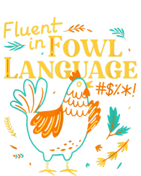 Fluent In Fowl Language Funny Novelty Chicken Lover USA-Made Doggie Bandana