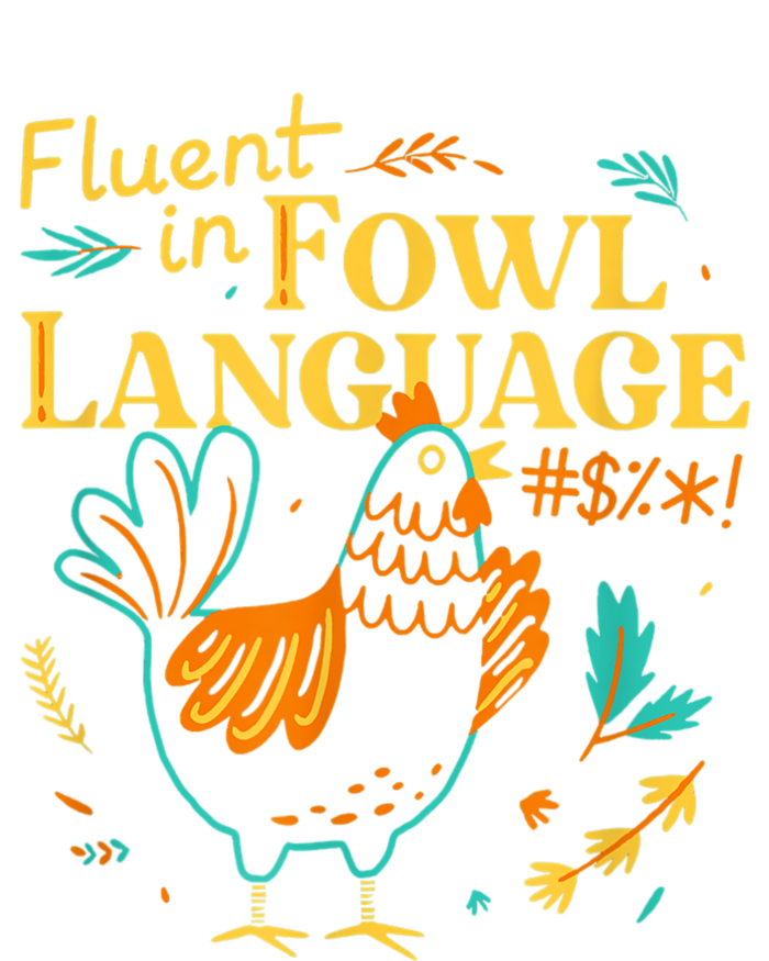 Fluent In Fowl Language Funny Novelty Chicken Lover USA-Made Doggie Bandana