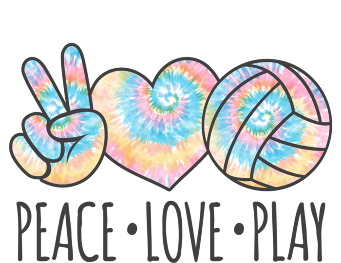 Cute Pink Tie Dye Volleyball Teen Peace Love Play Cool Gift T-Shirt