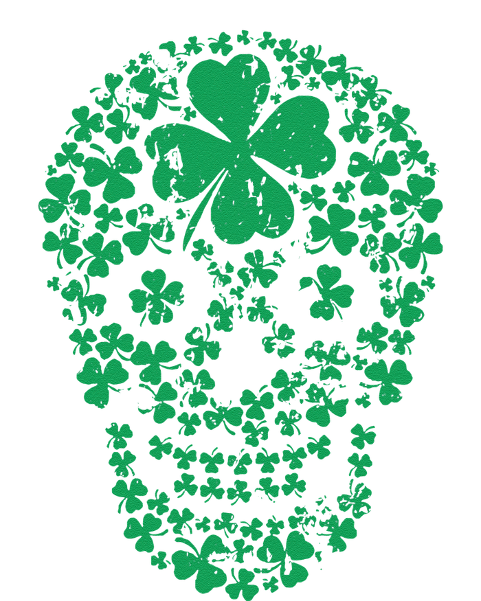 Shamrock Skull, Lucky Clover Leaf Irish Skull Tank Top