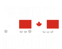 I'm With The Truckers Canadian Truck Driver Semi Big Rig Gift Kids Long Sleeve Shirt