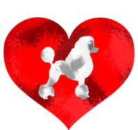 Cute Poodle Dog Lover Red Heart Valentines Day Cool Gift T-Shirt