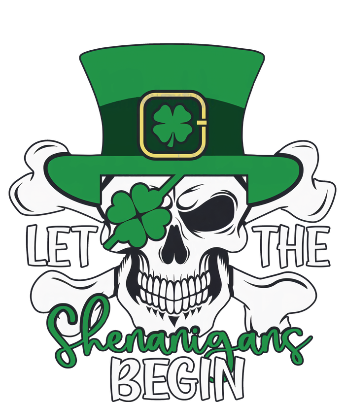 Skull Let The Shenanigan Begin St Patricks Day Luckey Vibes Shamrocks Poster