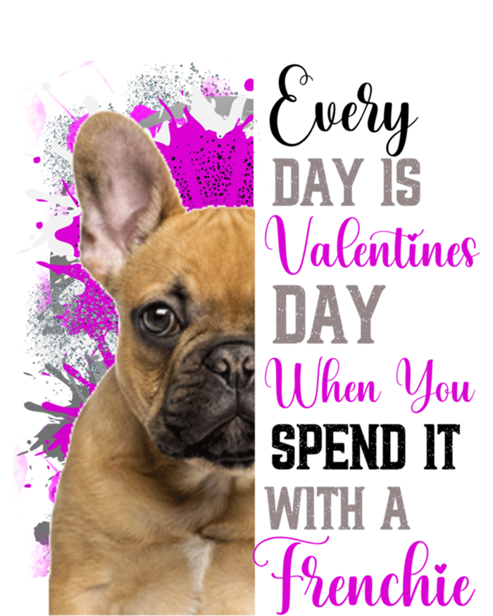 Frenchie Valentines Day Mom Dogs Cute Fun French Bulldog Gift Women's Racerback Tank