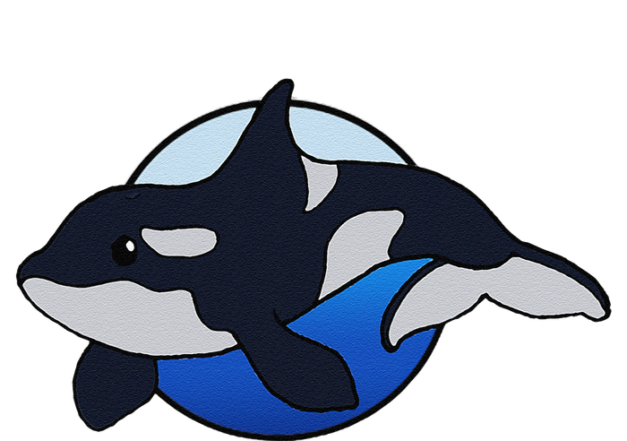 Cute Cartoon Killer Whale For Animal Lovers And Enthusiasts T-Shirt