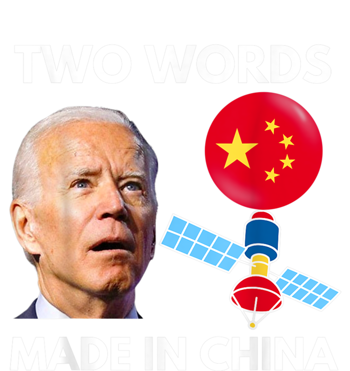 Chinese Spy Balloon Funny Surveillance Joe Biden China Flag Tie-Dye Long Sleeve Shirt