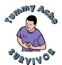 Tummy Ache Survivor Funny Tummy Ache Joke Pajama Set