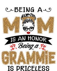 Being A Mom Is An Honor Being A Grammie Is Priceless Leopard Great Gift Premium Hoodie