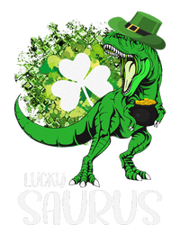 Clover Irish Flag Coins St Patricks Day Lucky Saurus T-Shirt