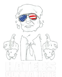 Funny Haters Gonna Hate President Donald Trump Middle Finger T-Shirt