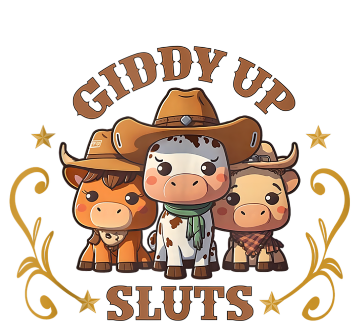 Giddy Up Sluts Funny Western Cowgirl Ranch Rodeo Country Cow Ladies Essential Tank