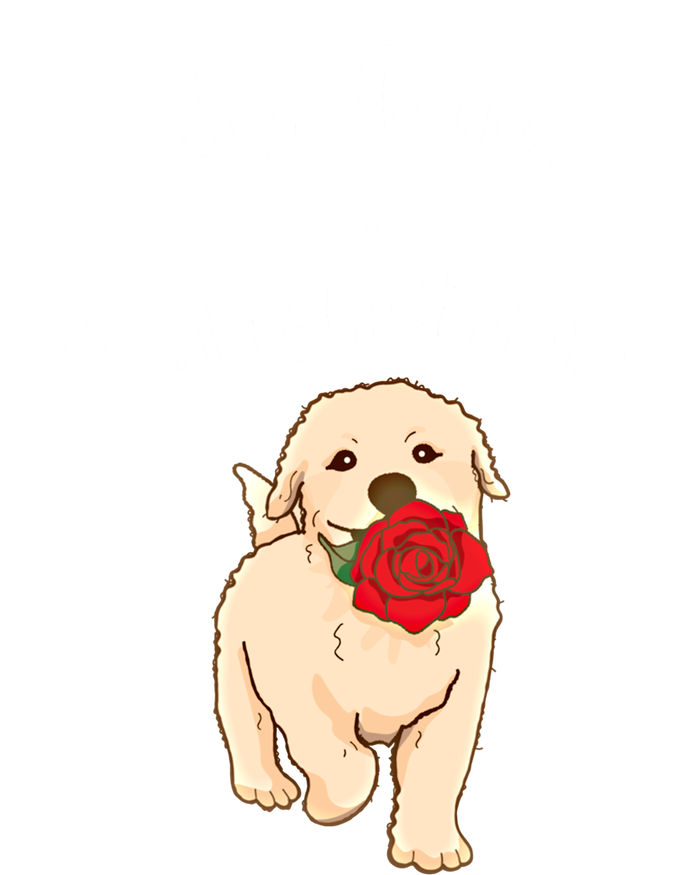 My Dog Is My Valentine Golden Retriever Mom Dad Great Gift Short Acrylic Beanie