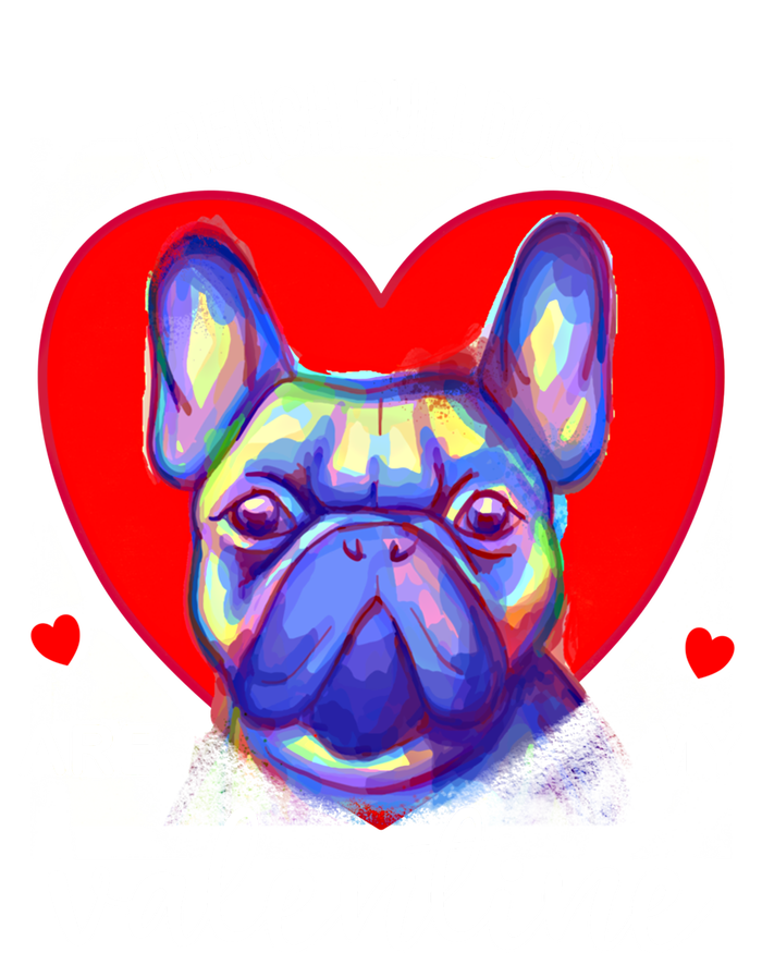 My French Bulldog Is My Valentine Frenchie Meaningful Gift Kids Hoodie