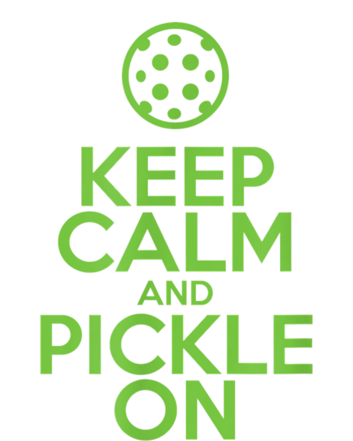 Keep Calm and Pickle On Pickleball with Pickle Ball Zip Tote Bag