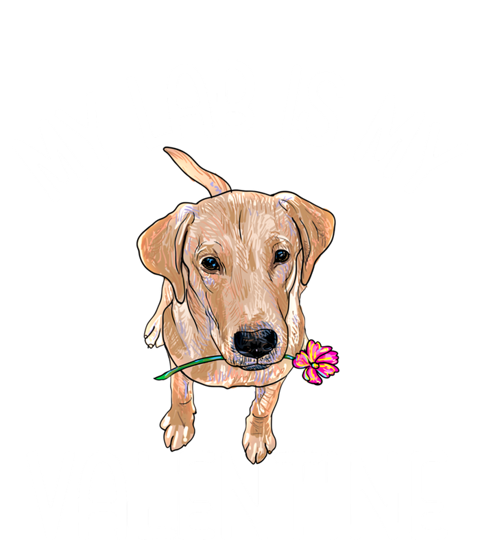 My Lab Is My Valentine Labrador Retriever Cool Gift Premium T-Shirt