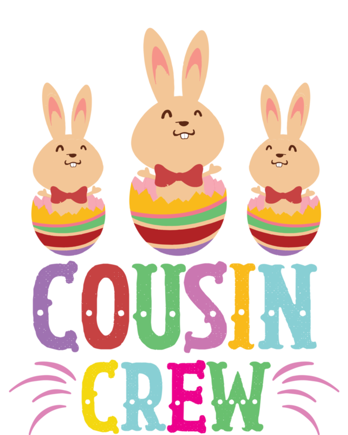 Cousin Crew Cute Bunny Rabbit Matching Easter Day Party Gift Ladies Long Sleeve Shirt