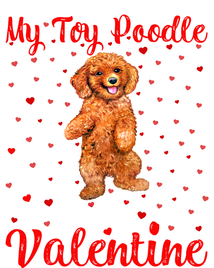 My Toy Poodle Is My Valentine Heart Toy Poodle Dog Valentine Gift Kids Sweatshirt