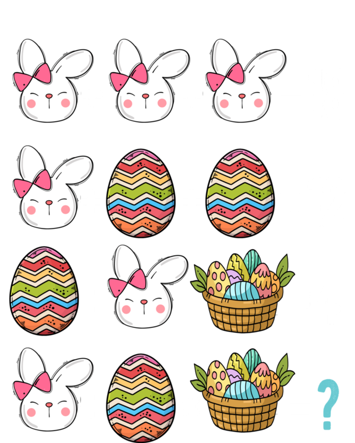 Easter Order Of Operations Quiz Math Teacher Easter Egg Hunt Funny Gift Women's Racerback Tank