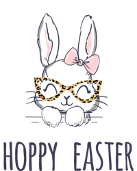 Hoppy Easter Bunny With Cheetah Glasses For The Mom Gift Women's Racerback Tank