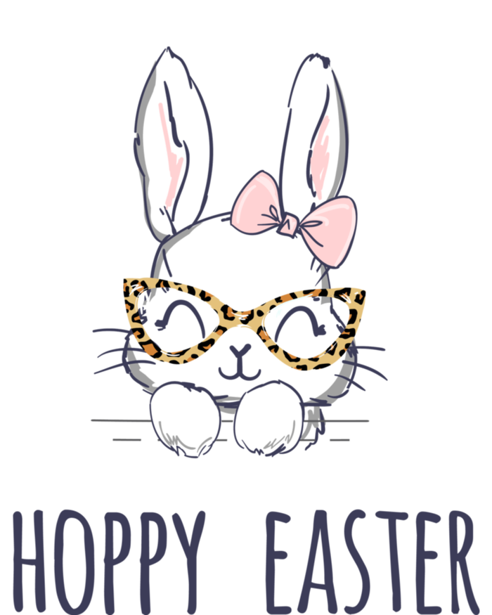 Hoppy Easter Bunny With Cheetah Glasses For The Mom Gift Women's Racerback Tank