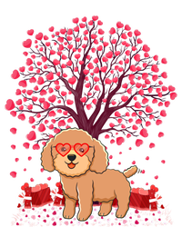 Poodle Dog Lover Heart Tree Poodle Valentine's Day Gift T-Shirt