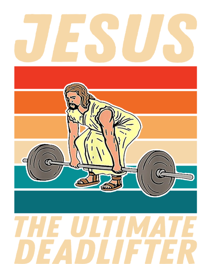 Jesus The Ultimate Deadlifter Funny Vintage Gym Christian Gift T-Shirt