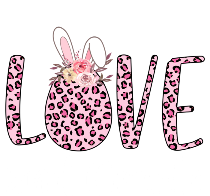 Love 2nd Grade Eggs Leopard Cute Bunny Teacher Easter Day Great Gift Valucap Bio-Washed Visor