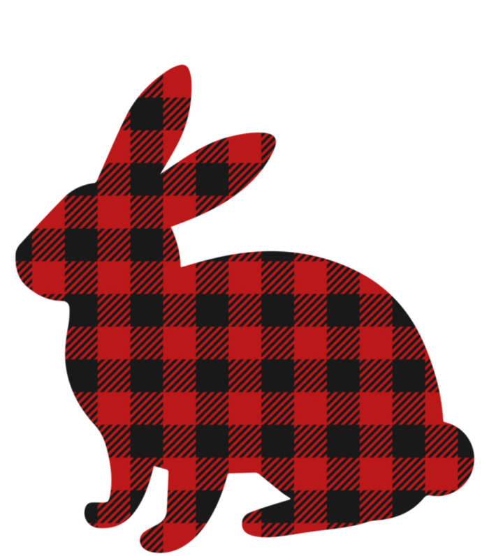 Wo Easter Plaid Bunny Rabbit Gift T-Shirt