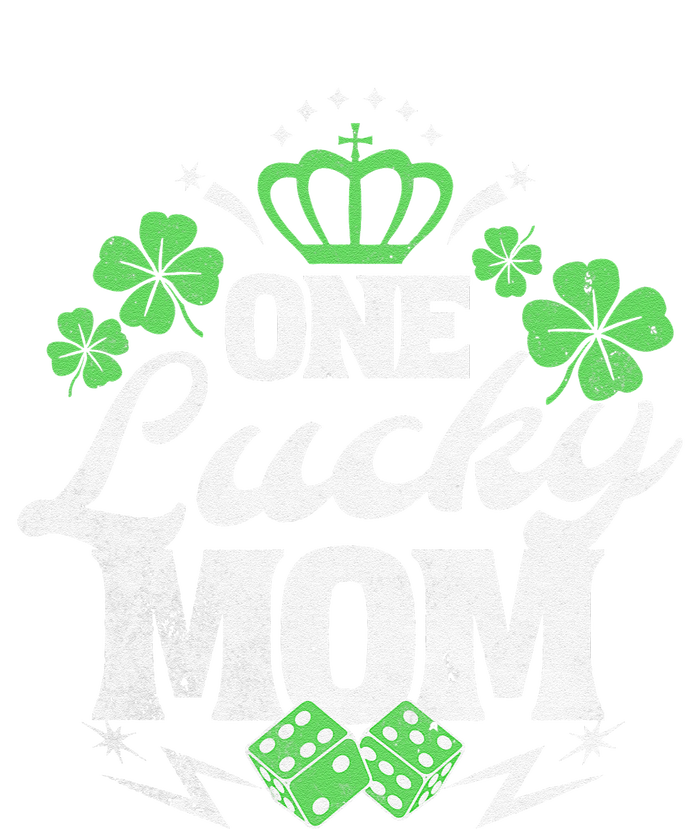 One Lucky Mom St Patricks Day Gift Vintage 70s Dice T-Shirt