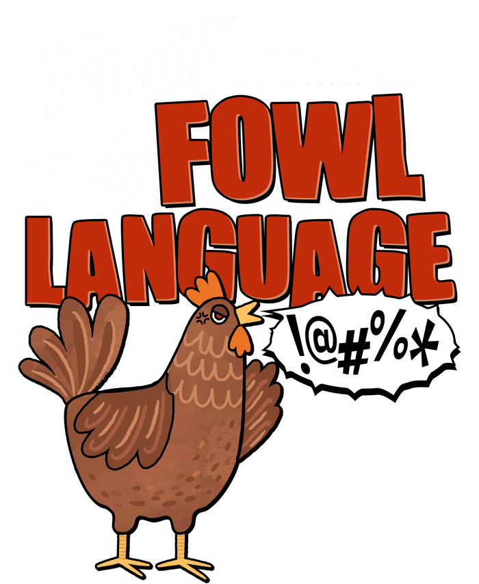 Funny Fluent In Fowl Language Chicken Lover Mesh Reversible Basketball Jersey Tank