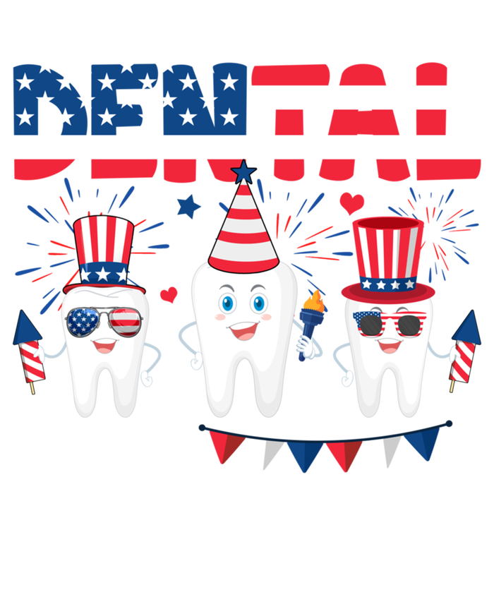 Funny Dental Squad Dental Hygienists Usa Flag 4th Of July Cool Gift Ladies Essential Flowy Tank