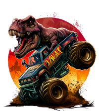 T Rex In Monster Truck With Sunset T-Shirt