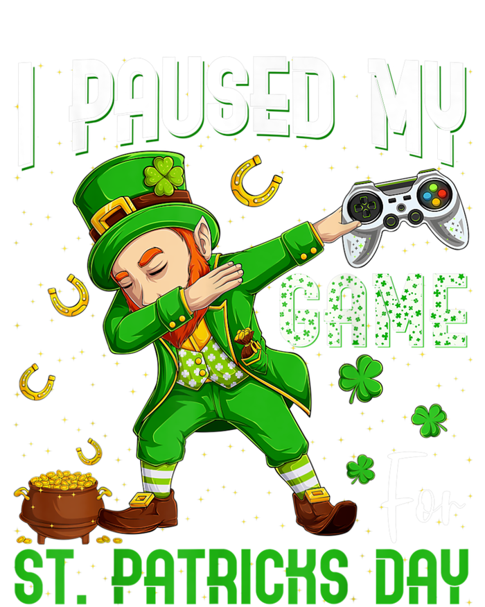 I Paused My Game For St Patricks Day Dabbing Leprechaun Flat Bill Trucker Hat