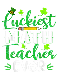 Luckiest Math Teacher Ever Funny Shamrock St Patricks Day Women's T-Shirt