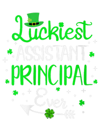 Womens Luckiest Assistant Principal Ever St Patricks Day Bella+Canvas Jersey Crop Tee