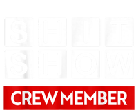 Funny Shit Show Crew Member Cropped Pullover Crew