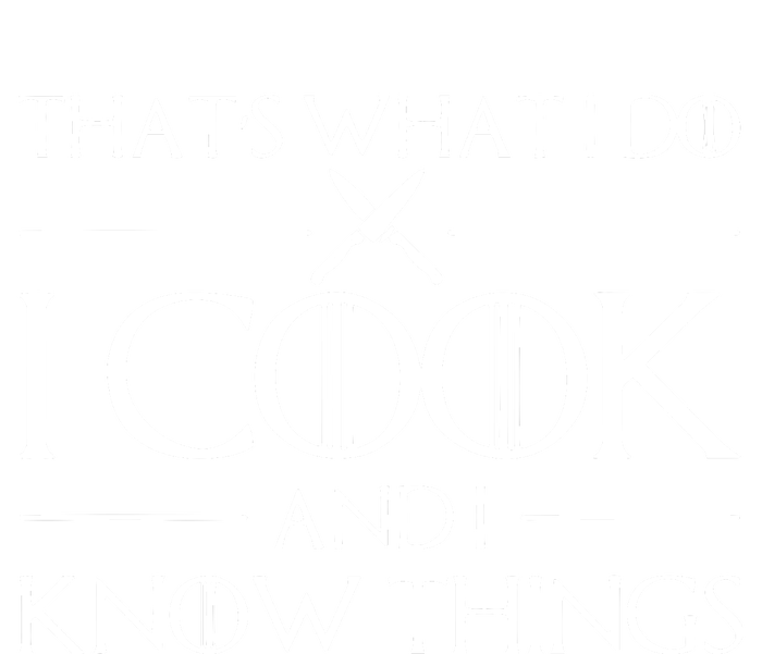 Chef & Cook Gifts I Cook & I Know Things Funny Cooking T-Shirt