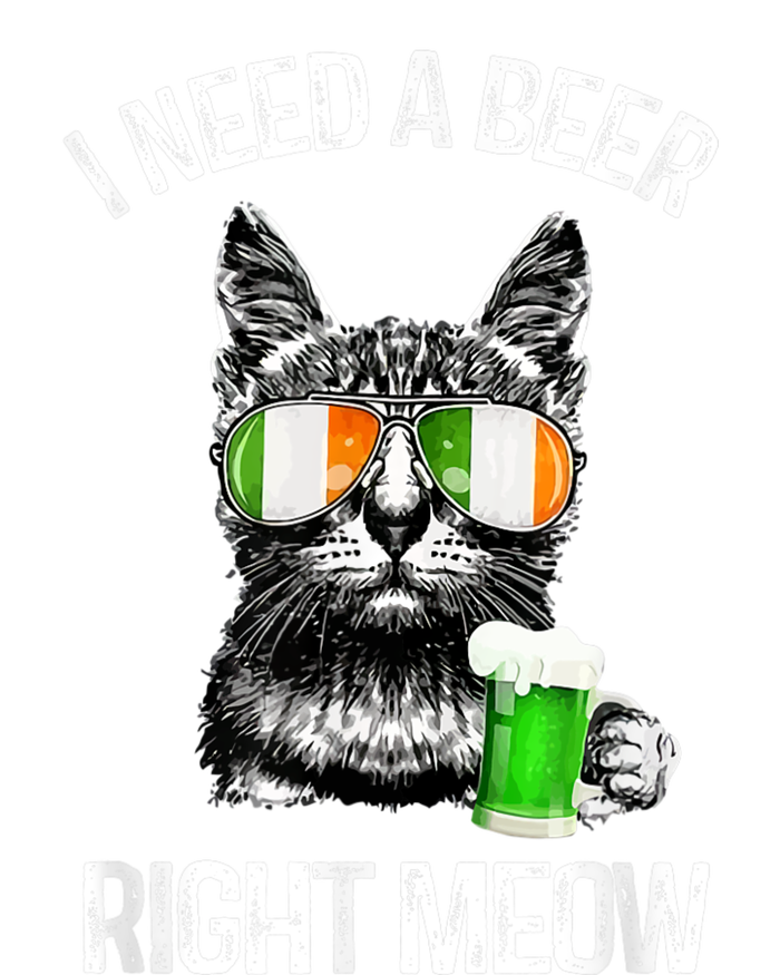 I Need Beer Right Meow Men S St Patrick S Day 7-Panel Snapback Hat